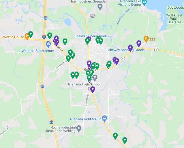 Grenada Rack Locations